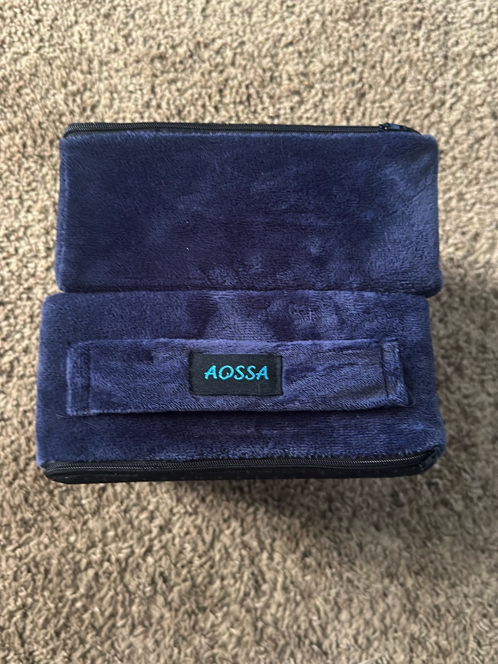 AOSSA Navy Plush BBL Pillow